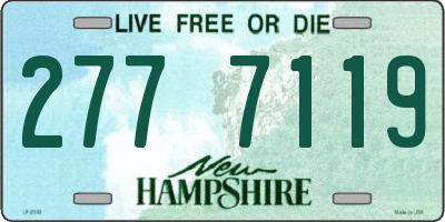 NH license plate 2777119
