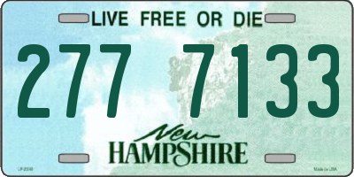 NH license plate 2777133