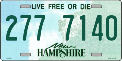 NH license plate 2777140