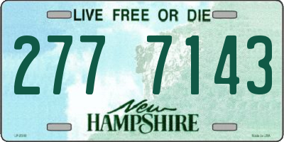 NH license plate 2777143