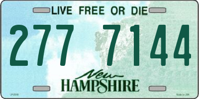 NH license plate 2777144