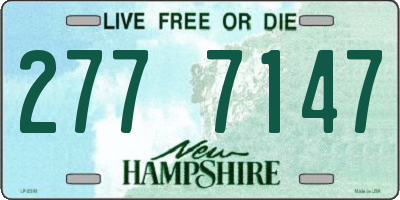 NH license plate 2777147