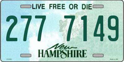 NH license plate 2777149