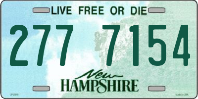 NH license plate 2777154