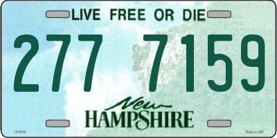 NH license plate 2777159