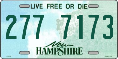 NH license plate 2777173
