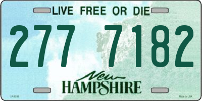 NH license plate 2777182
