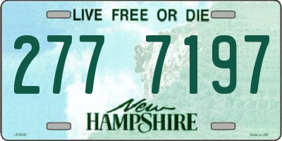 NH license plate 2777197
