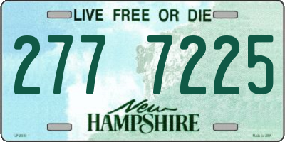NH license plate 2777225