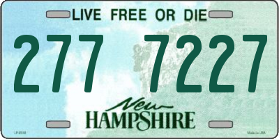 NH license plate 2777227