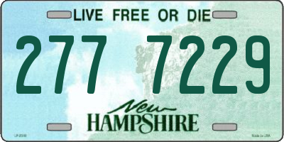 NH license plate 2777229