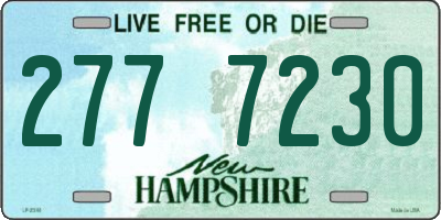 NH license plate 2777230