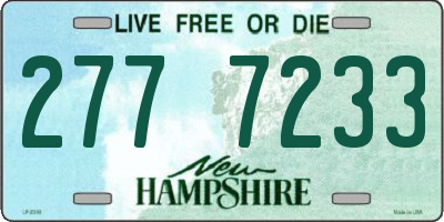 NH license plate 2777233