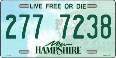 NH license plate 2777238