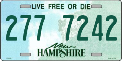 NH license plate 2777242