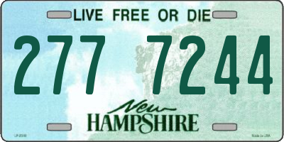 NH license plate 2777244