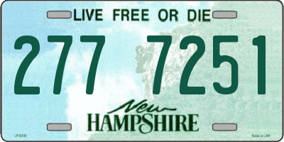 NH license plate 2777251