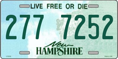 NH license plate 2777252