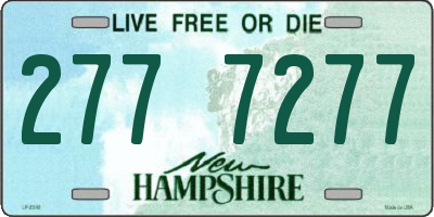 NH license plate 2777277