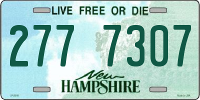 NH license plate 2777307
