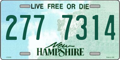 NH license plate 2777314