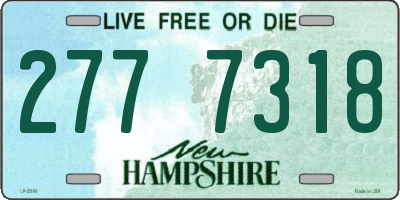 NH license plate 2777318