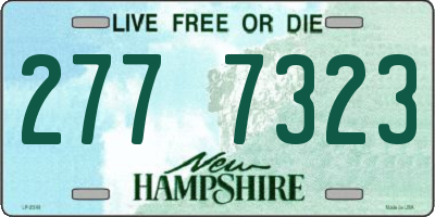 NH license plate 2777323