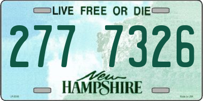 NH license plate 2777326