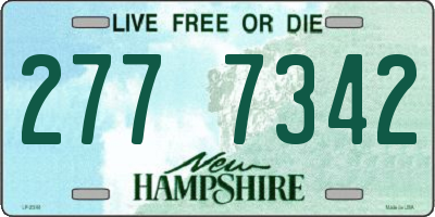 NH license plate 2777342