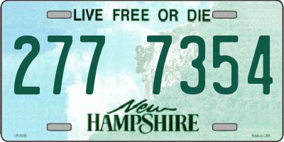 NH license plate 2777354