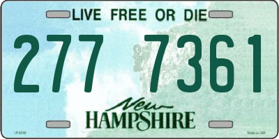 NH license plate 2777361