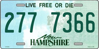 NH license plate 2777366