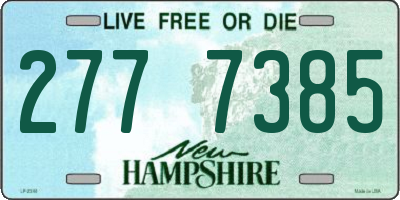 NH license plate 2777385