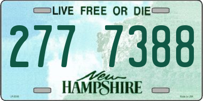 NH license plate 2777388
