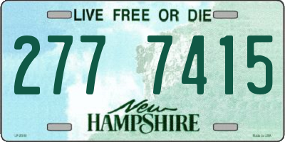 NH license plate 2777415