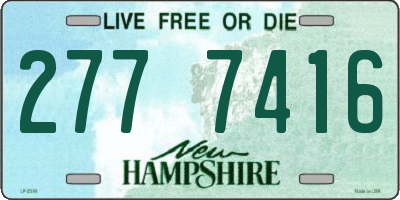 NH license plate 2777416