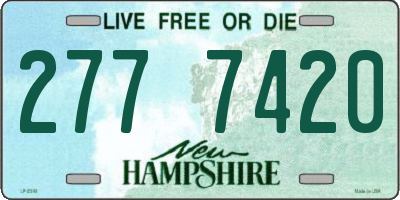 NH license plate 2777420