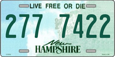 NH license plate 2777422