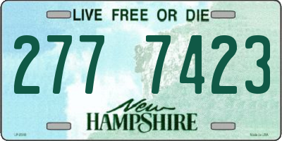 NH license plate 2777423