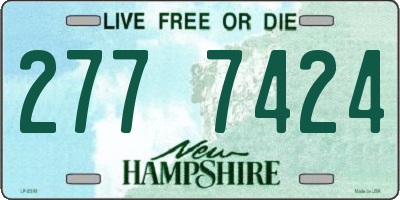 NH license plate 2777424