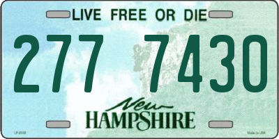 NH license plate 2777430