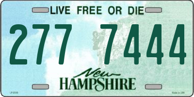 NH license plate 2777444