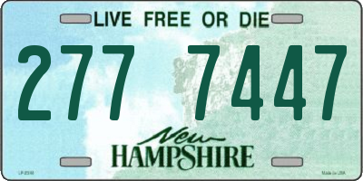NH license plate 2777447