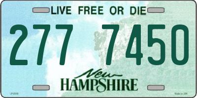 NH license plate 2777450