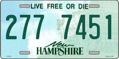 NH license plate 2777451