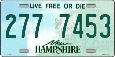 NH license plate 2777453