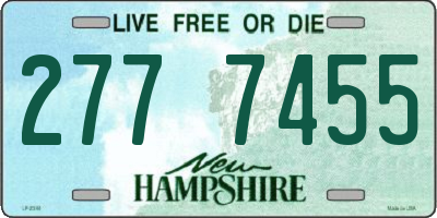 NH license plate 2777455