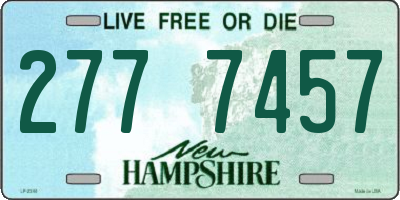NH license plate 2777457
