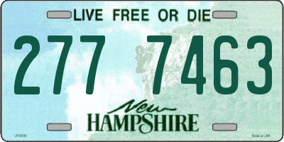 NH license plate 2777463