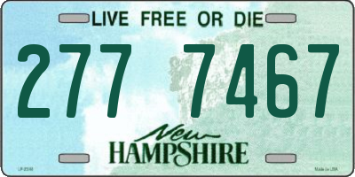 NH license plate 2777467
